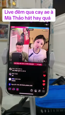 Live đêm qua ae nhớ ko cay thật kkkk mà công nhận 1 điều là @Thảo Táo Tàu  hát hay ghê ae à mình idol thảo 5,6 năm vì giọng hát rất hay 