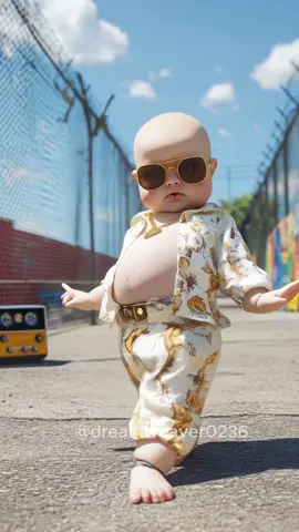Cute baby cool dance 😂 #cute #cutebaby #funnybaby #babydance #cutedance #ai 