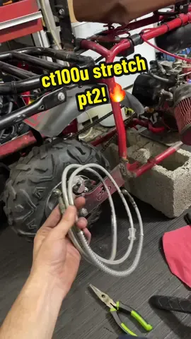 ct100u stretch pt2!🔥  #minibike #ct100u #qmansgarage 