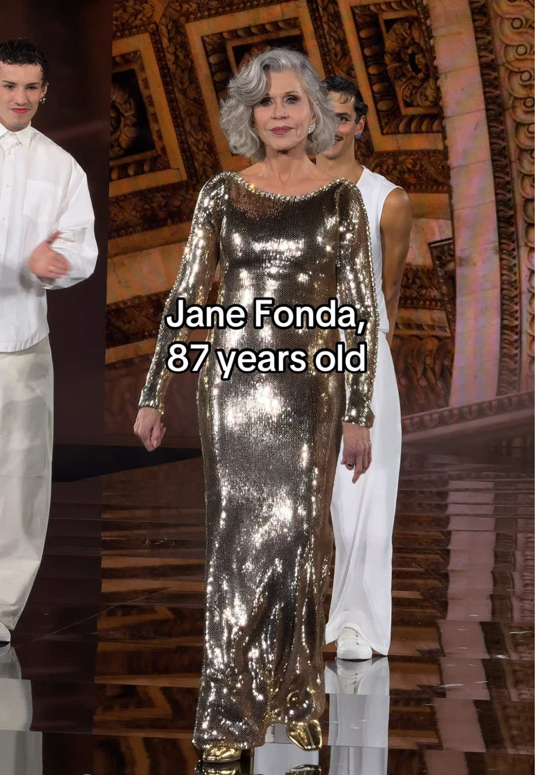 Icons at the @L’Oréal Paris show: #janefonda, #helenmirren, #irisberben, #andiemacdowell and #gilliananderson. 