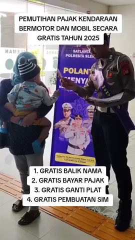 PEMUTIHAN PAJAK KENDARAAN BERMOTOR DAN MOBIL SECARA GRATIS SILAHKAN DAFTARKAN DIRI ANDA LINK BIO TIKTOK KAMI.  #pemutihan #pajakgratis #polantasindonesia #promomakanmerdeka #indonesia 