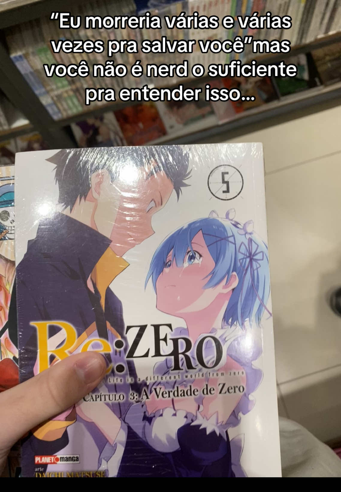 “Eu não sou herói… só sou teimoso demais pra desistir.” #rezero #fyp #anime 