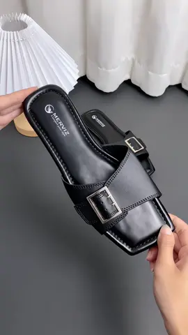 Sandal flat wanita simple #sandalwanita #sendalwanita #sandalcewek #sandalflat 