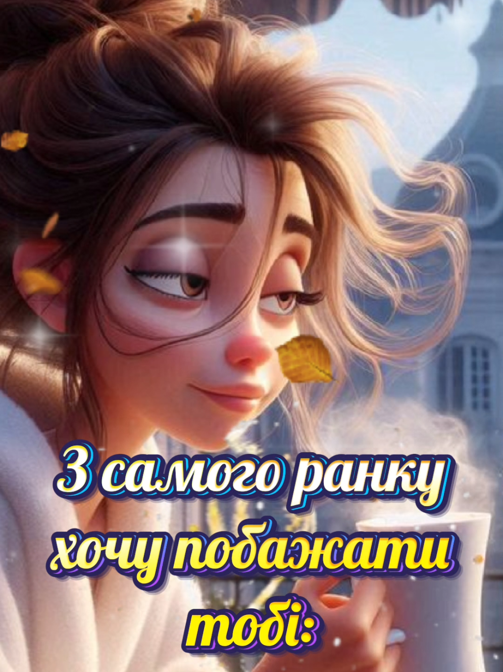 З самого ранку хочу побажати тобі #гарногонастрою😁 #goodmorning #побажання #гарногодня #мирногонеба Бажаю тобі дня без «ой», «ай» і «ну знову…», зате з великою дозою «ура», «супер» і «оце так пощастило!» Нехай справи вирішуються самі собою, робота робиться без твоєї участі, а начальник думає, що ти — геній!