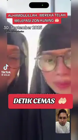 ERA Haziq dapat video call dengan heliza n hazwani. Alhamdulillah kapal dah lepas yellow zone. Semoga dipermudahkan urusan team Sumud Flotilla hingga melepasi red zone dan selamat tiba di G 🤲🏻🙏🏻💚🤍❤️🖤 alhamdulillah..  Allah melindungi mereka.. walaupun keadaan kapal yang nazak ,bekalan elektrik terputus, kapal di masuki air ,tiada wifi keadaan gelap.. Allahuakbar, lindungilah mereka yang Allah.. #freepalestine🇵🇸❤️  #globalsumudflotilla 