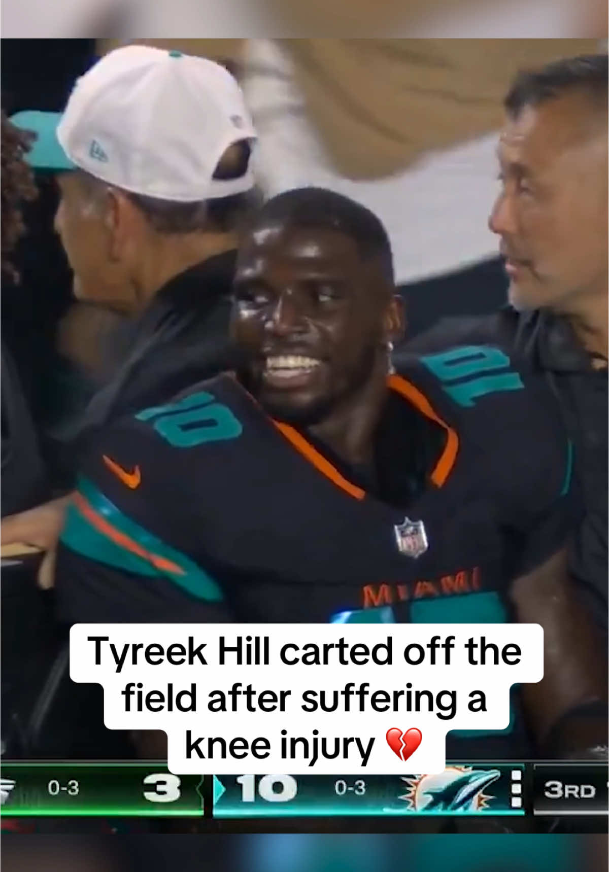 Tyreek has been taken to a local hospital #nfl #tyreekhill #football (🎥: @ESPN) 