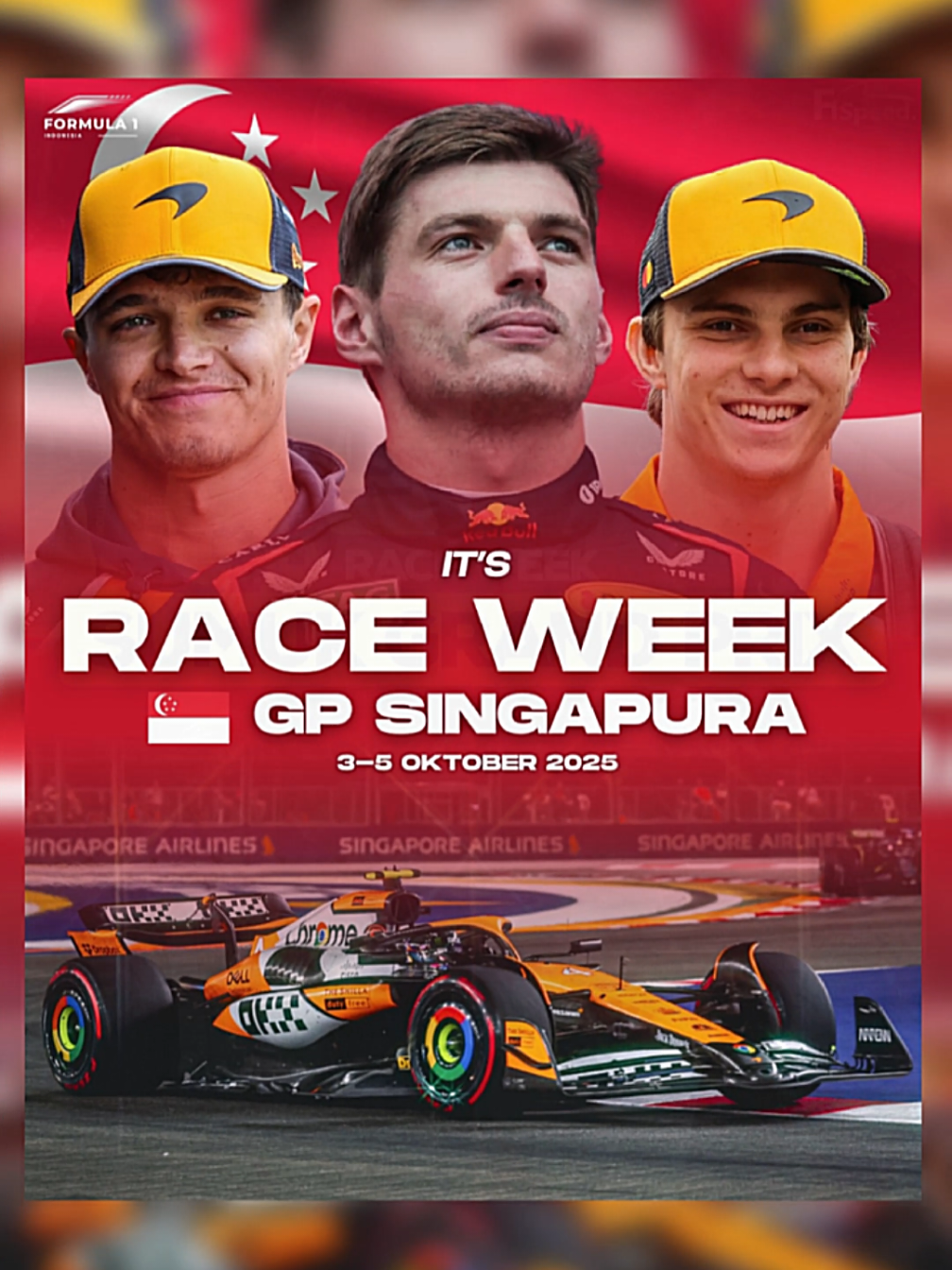 Night race❌ Sumuk race✅ #f1 #formula1 #singapore #raceweek #fyp 