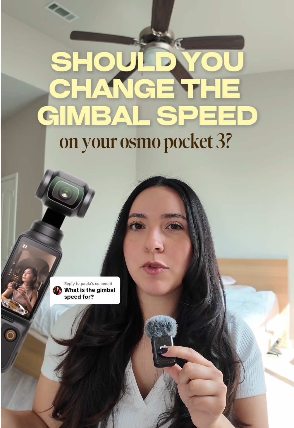 Replying to @paola should you change the gimbal speed on your osmo pocket 3? let’s talk about it 🎥✨ which setting do you think you’ll get the most use out of? lmk!   #osmopocket3 #djiosmopocket3 #tipsandtricks #camera #cinematicshots @DJI Official 