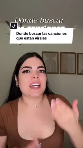Dónde buscar las canciones que están virales #cancionesvirales #tiktoktips #tips #AprendeEnTikTok 