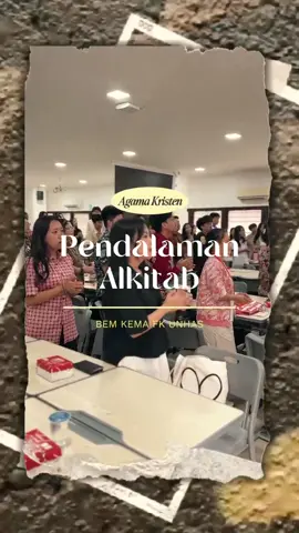 Siapa bilang belajar Alkitab itu kaku? Di Pendalaman Alkitab BEM KEMA FK UNHAS kita bisa sharing, diskusi, tertawa bareng, tapi tetap serius menumbuhkan iman.  Karena Firman Tuhan itu hidup, relevan banget sama kehidupan kita sehari-hari. Yuk, join Pendalaman Alkitab selanjutnya, biar hidup kita nggak cuma sekadar jalan, tapi jalan dengan tujuan Tuhan!😇 #BEMKemaFKUnhas #BEMBerkibar