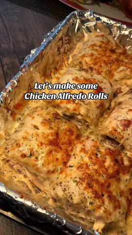 Tonight for dinner I made some chicken Alfredo rollups. These are a must try! #cookwithme #DinnerIdeas #fentysuperbrandday 