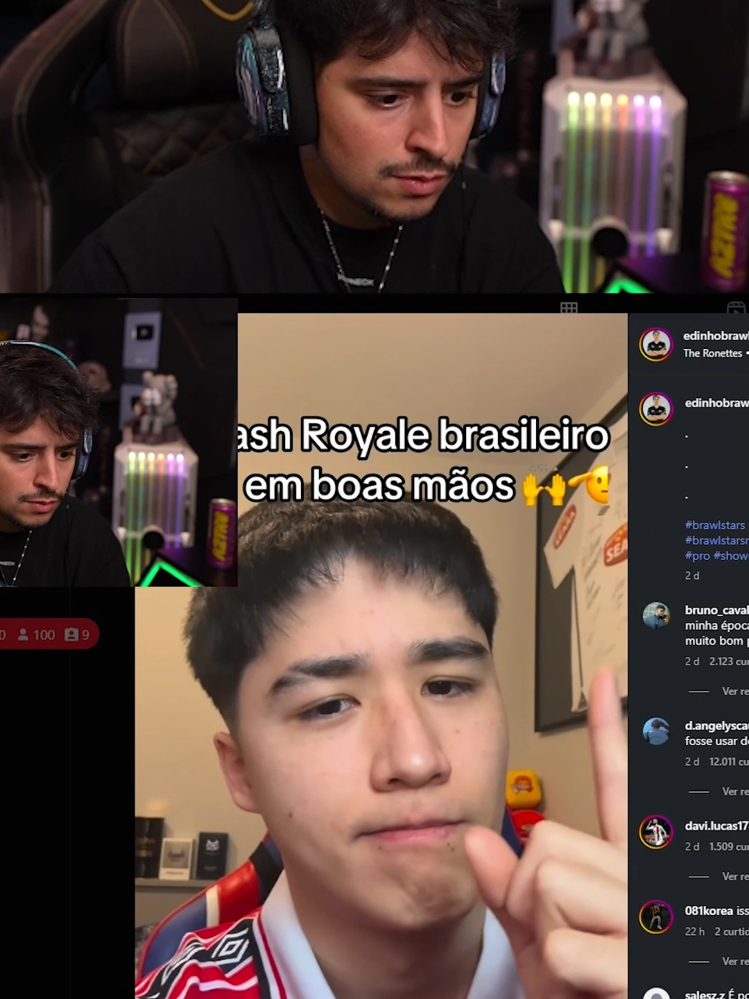 O Clash está em boas mãos kkkk #loud_coringa #cortesloudcoringa