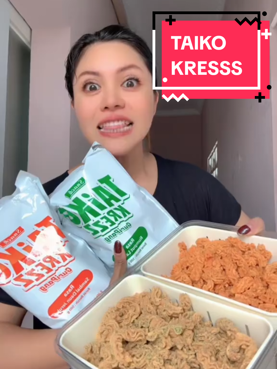 Rekomendasi cemilan viral Taiko kress rasa baru rumput laut dan sambal daun jeruk