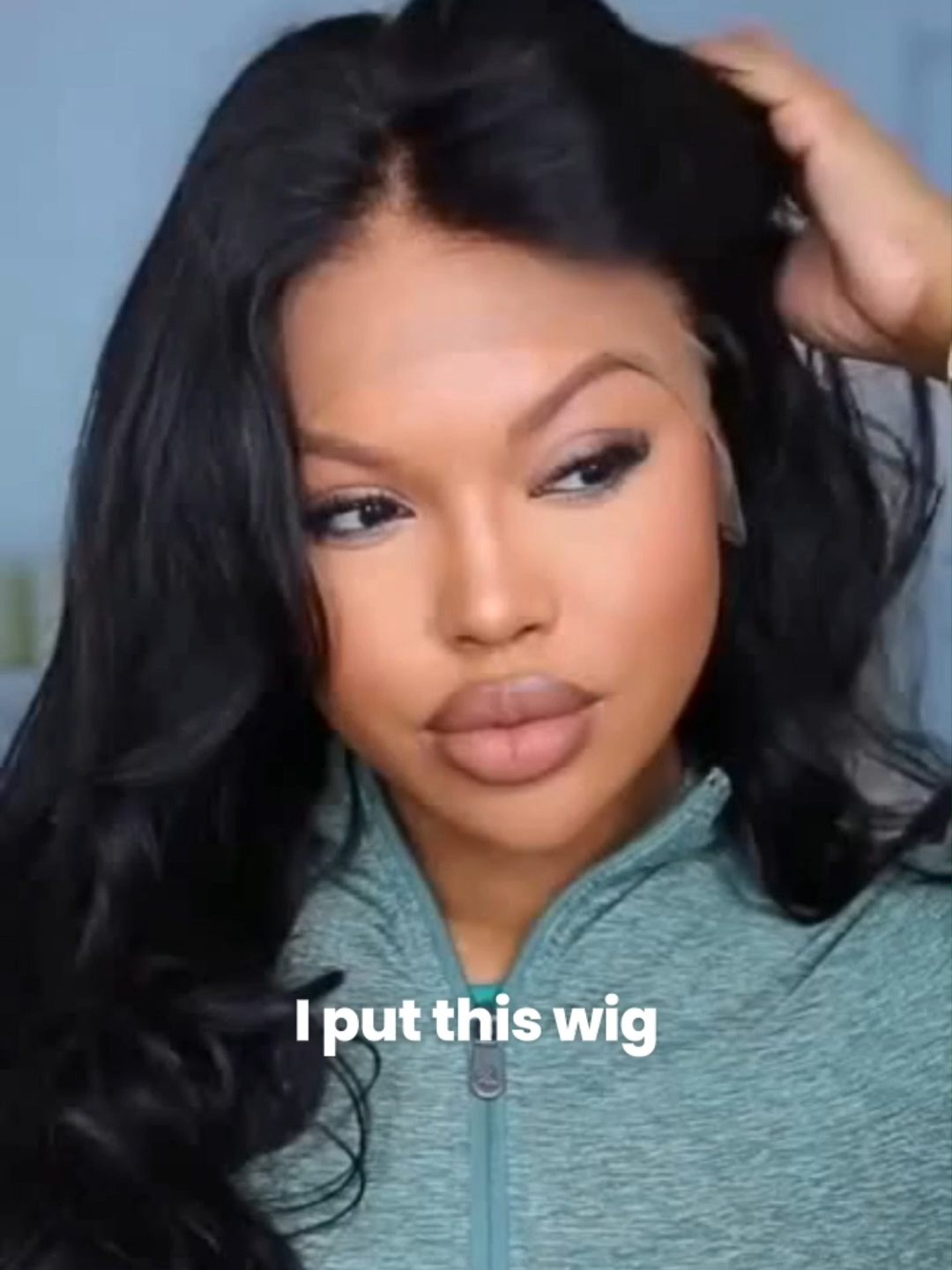 🎀Right out of the box and it's already styled to perfection! 😍Same wig: search 'OPH028' from b!o l!nk #lacefrontwig #curtainbangs #humanhairwig #wiginstall #wavywig