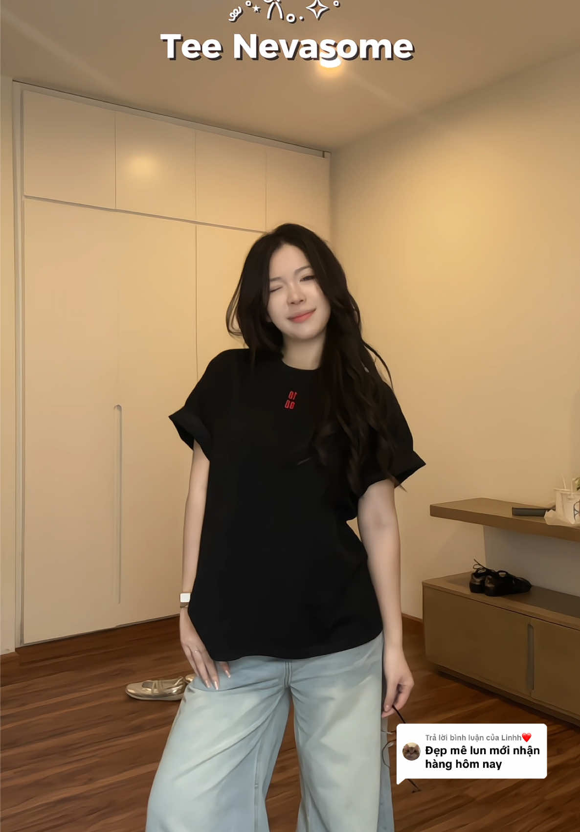 Trả lời @Linhh❤️ Tee yêu thích nên lên thêm 1 vid 😗 #aothun #basic #outfit #OOTD #viral 
