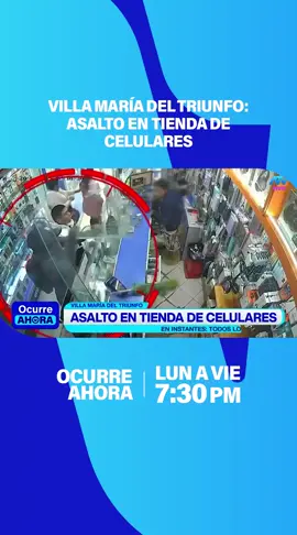 📱💥 Villa María del Triunfo en alerta: delincuentes armados asaltaron una tienda de celulares y sembraron el terror en plena jornada. 🚨 #VillaMariaDelTriunfo #Inseguridad #Asalto #Policía #atv  