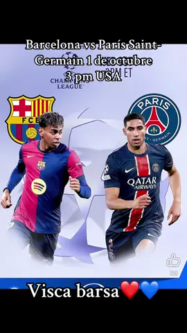 #fyp #viral Barcelona vs psg 1 de octubre 