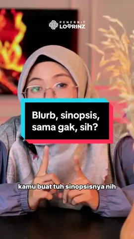 Banyak penulis yang mengira, bahwa blurb itu adalah sinopsis. Padahal ini salah besar! Blurb tidak sama dengan sinopsis ya!! Yuk simak perbedaan blurb dan sinopsis! #penerbitindie #penerbitlovrinz #blurb #tipsmenulis #sinopsis 