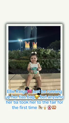 My baby girls first time at the State Fair and of course her Tia had to take her where her Tia goes she goes😂💕#Fyp #statefairoftexas #firsttime #tiasgirls♥️ #runningupherbag🛍️ @Segura13 🤍 