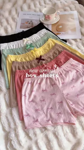 Girlies, you’ll gonna LOVE these pretty bow shorts! 🎀✨ #shorts #pambahayshorts #sleepwear #aesthetic #softgirl 