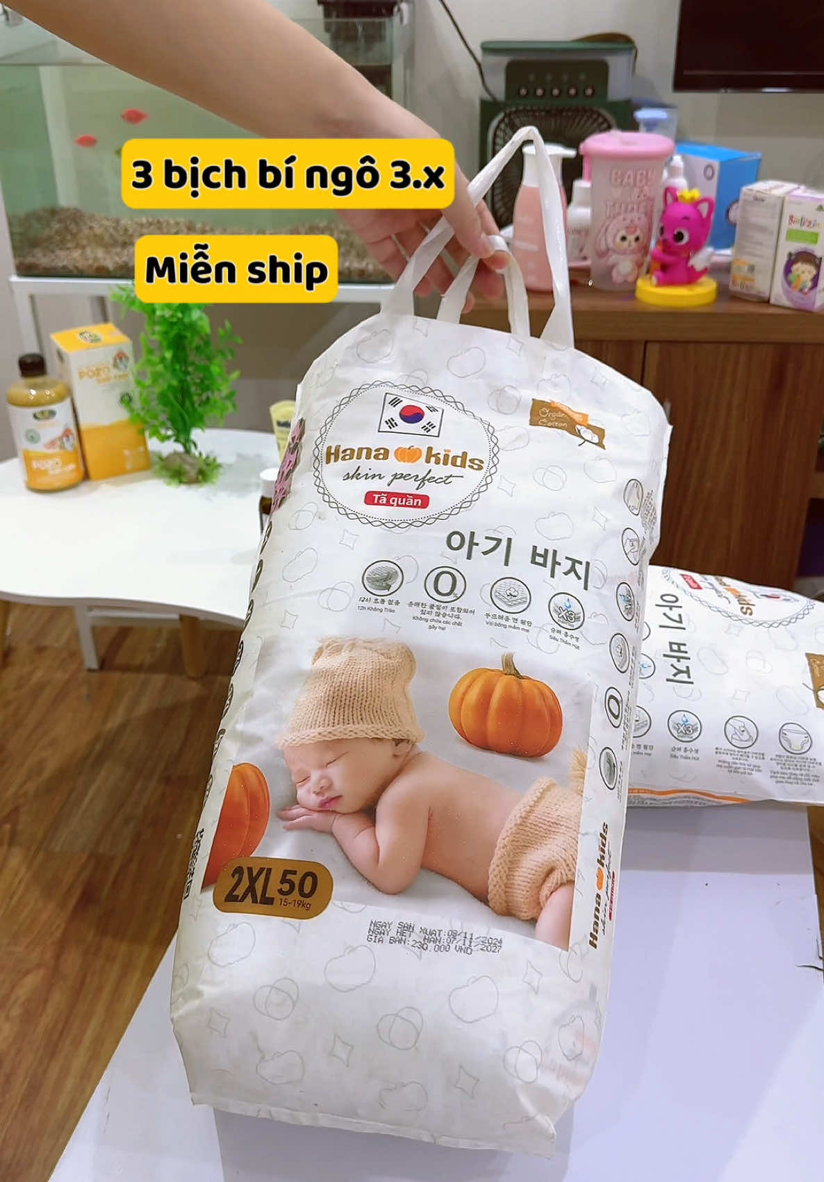 Mua 3 bịch chỉ 3.x #mevabe #bỉm #bimgiare #tresosinh #chipsuhouse 