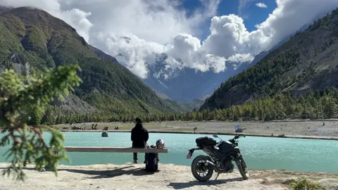 Blue Lake, Manang 📍 #fyp #manang #bluelake #travel #foryou