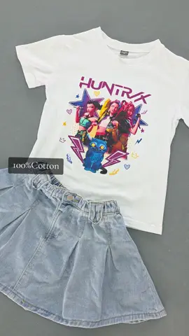 Pure Cotton Huntrix Tshirt for Kids #Huntrix #OutfitForKids #DemonHunter #Golden #SodaPop 