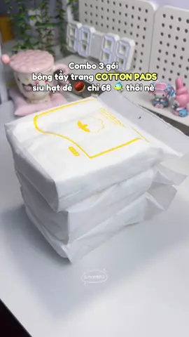 Rcm cho mấy bà 1 em bông tẩy trang ngon bổ hạt dẻ nè 🫶 #cottonpads #cottonpadsvietnam #bongtaytrang #skincare #meolamdep 