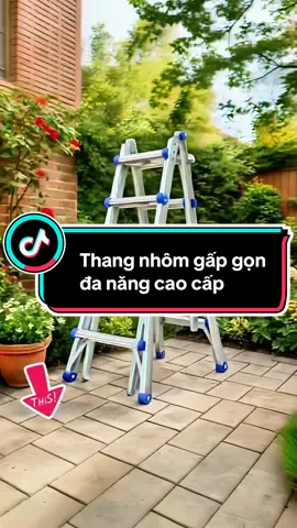Thang nhôm gấp đa năng cao cấp tiện lợi cho mọi công trình. #thangnhomnikawa #thangnhomgapdanang #thangnhomgap #tienichcuocsong #viral 