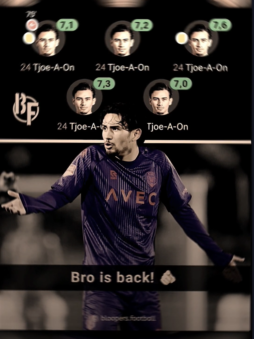 bro is back‼️ Rating performa Nathan Tjoe-A-On (23/LB) di 5 pertandingan terakhirnya bersama Willem II di Eerste Divisi/kasta kedua Liga Belanda! 😍🇮🇩🇳🇱 Dan yap, Willem II masih belum terkalahkan di 6 pertandingan terakhirnya. Nathan Tjoe hanya sekali absen, yakni saat menghadapi SC Cambuur karena ada tugas negara. 😺🔥 Next match Willem II akan menjamu Helmond Sport pada lanjutan Eerste Divisi 🇳🇱, Rabu dini hari pukul 01.00 WIB. Semoga Willem II terus melanjutkan tren positif ini dan bisa kembali promosi ke Eredivisie musim depan yakk... 💪 📊 Fotmob #nathantjoeaon #performa #willemiitilburg #timnasindonesia #kitagaruda 