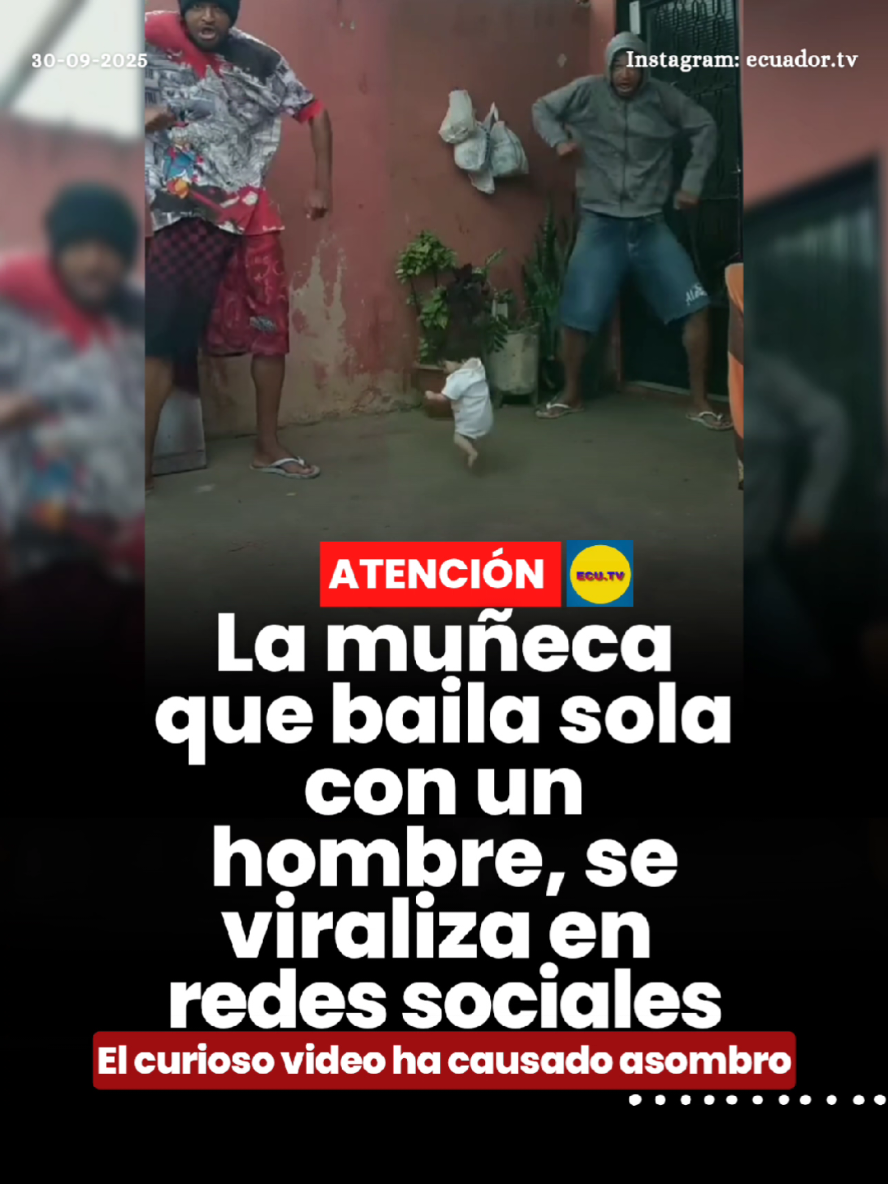 #ATENCIÓN | La muñeca que baila sola con un hombre, se viraliza en redes sociales 🚨. Un curioso video ha causado asombro en las redes sociales al mostrar a una muñeca que parece bailar sola con un hombre. El material ha generado cientos de comentarios y reacciones entre los usuarios, quienes destacan la extrañeza y el entretenimiento que provoca la escena.  La interacción entre el hombre y la muñeca ha despertado la curiosidad de internautas, convirtiendo el video en un fenómeno viral en pocas horas.