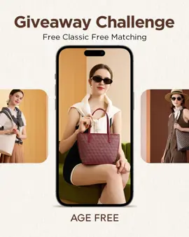 GIVEAWAY Challenge!🎉 10 pemenang akan bawa pulang tas baru dari Agefree!👜 📌 Syarat ikut: 1️⃣ Like and Comment postingan ini 2️⃣ Posting foto/video tas AGEFREE milikmu di TikTok (Tampilkan outfitmu, peluang menang lebih besar!) 3️⃣Gunakan hashtag: #agefree #freeclassic #agefreefreeclassic #fashionbag #taswanita ⚠️ Pastikan akun tidak diprivate! 🗓️ Periode:30 Sept - 9 Okt (23:59) 🎁10 peserta dengan engagement & exposure tertinggi bakal dapatin tas baru Free Classic seriess lohh 🤩 🔥 Yuk ikutan sekarang dan tunjukkan stylemu!