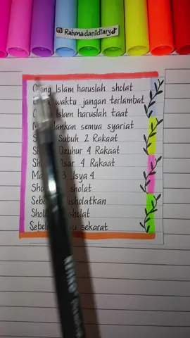 Jangan Lupa Sholat  #sholat #liriklagu  @Rahmadani 💐 