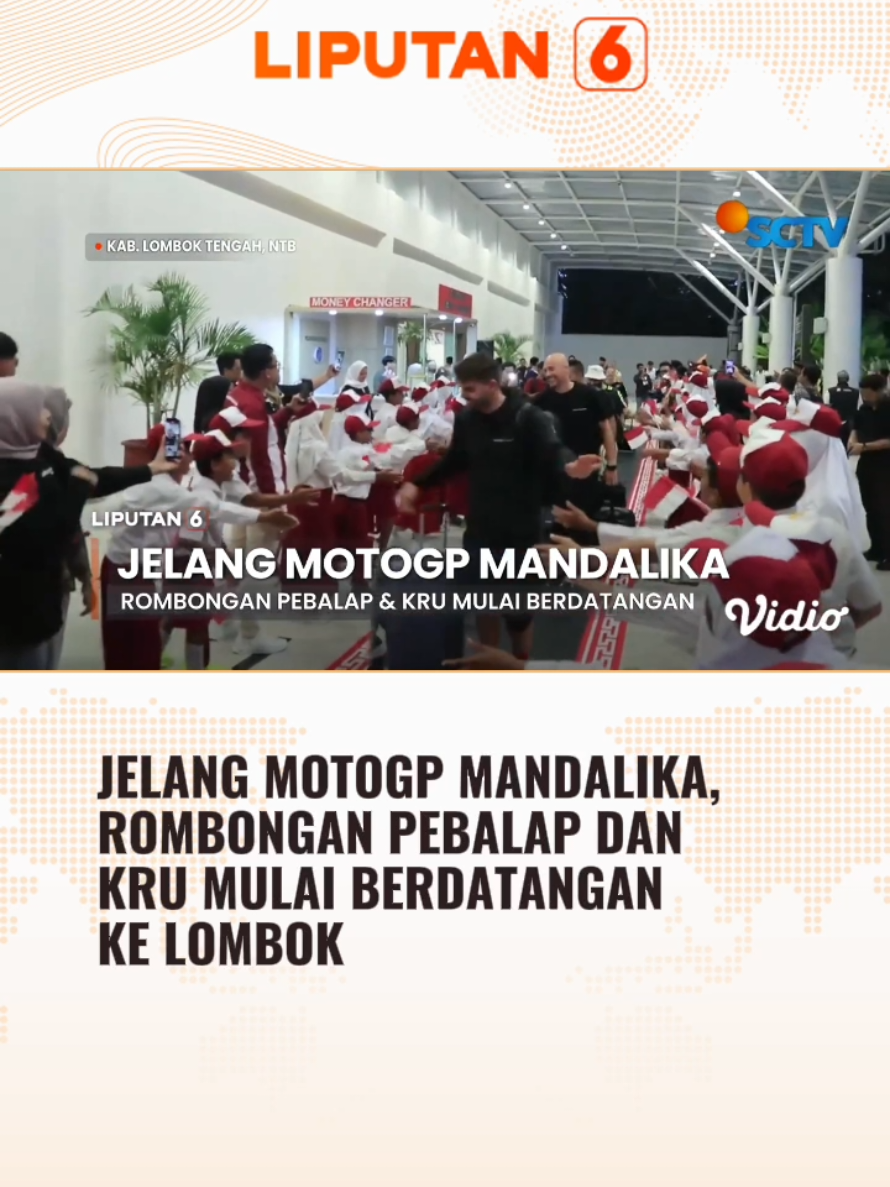 Rombongan pebalap MotoGP mulai mendarat di Lombok jelang GP Mandalika. #liputan6sctv #newssctv #viral #trending #trend 