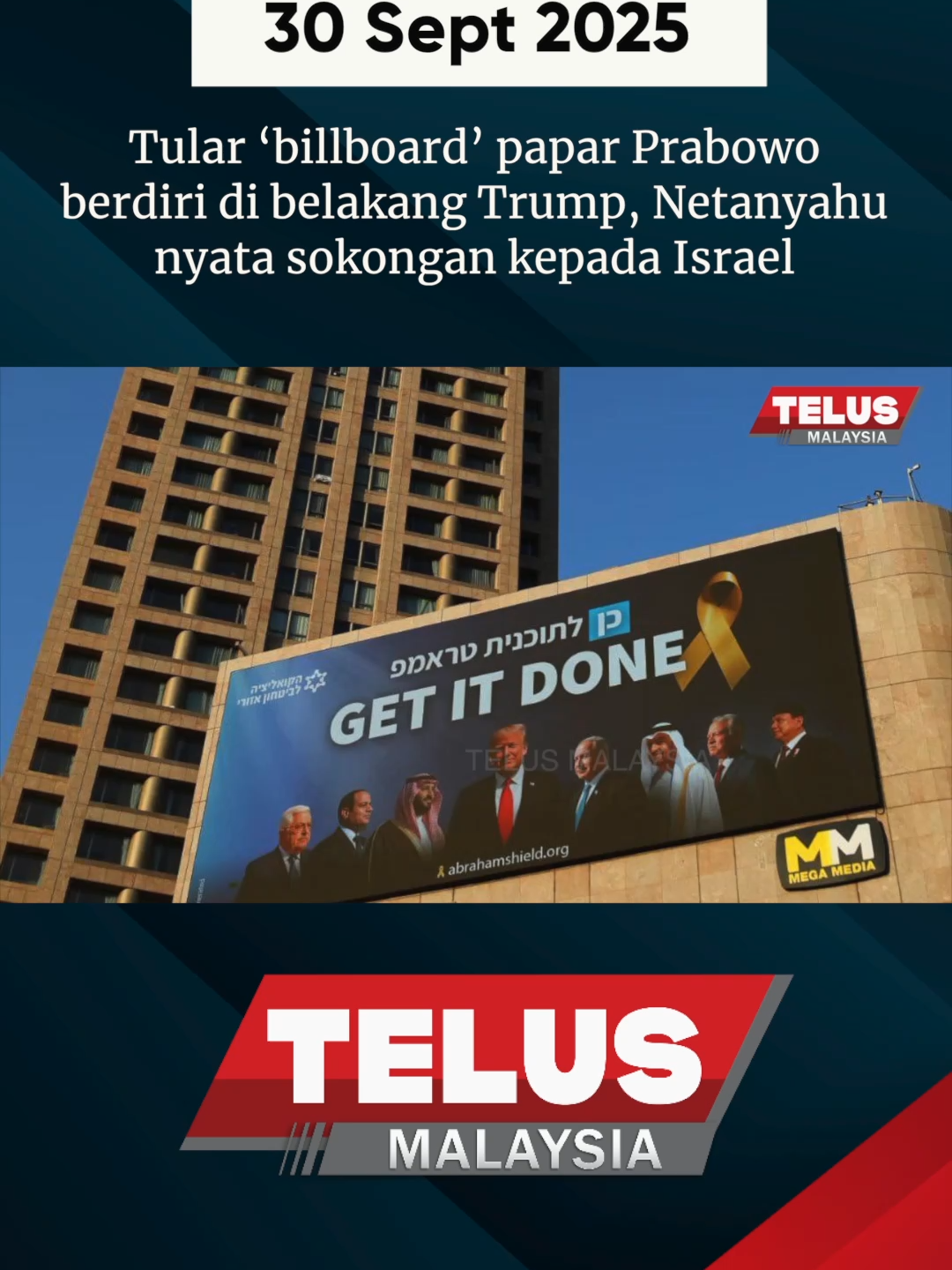 Tular ‘billboard’ papar Prabowo berdiri di belakang Trump, Netanyahu nyata sokongan kepada Israel #latest #telusmalaysia #tular #billboard #papar #prabowo #berdiri #belakang #trump #netanyahu #nyata #sokongan #kepada #israel #fyp #foryoupage #trendingnewsmalaysia #foryoupage