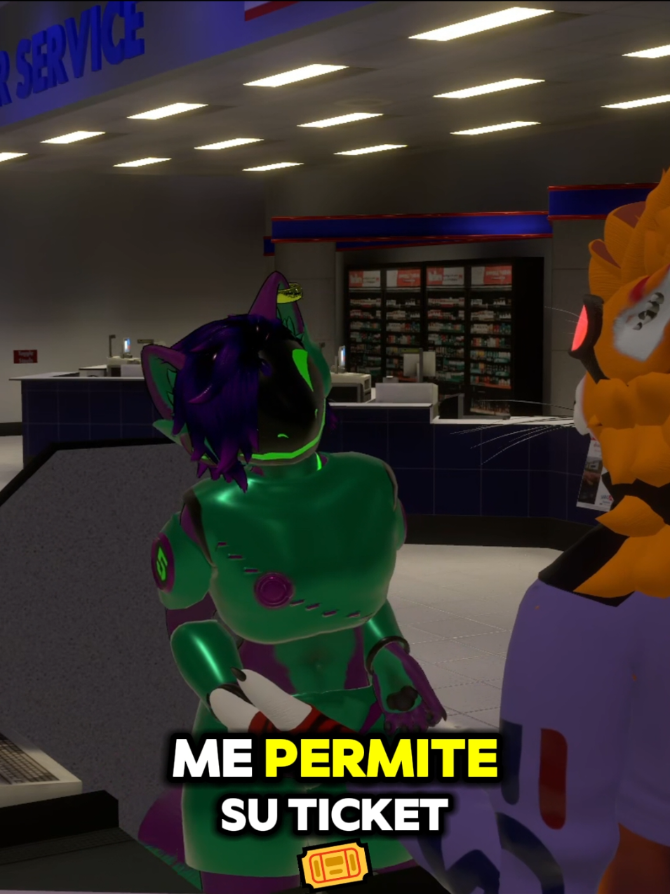 el ticket es importante @Norox D. Tepesh #vrchat #furry #comedia 