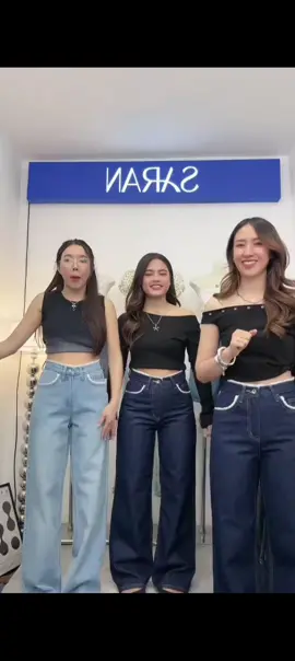 กางเกงยีนส์ทรงขากระบอก ขอบลูกไม้#สนใจจิ้มตะกร้าเหลืองในคลิปได้เลยค่ะ 