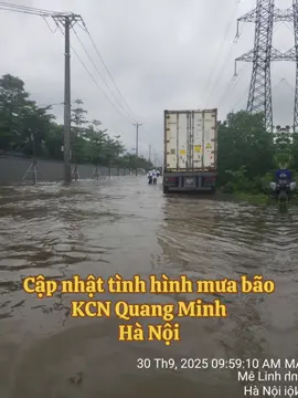 Mưa bão tại KCN Quang Minh#muabao #baoso10 #bãobuloi #kcnquangminh #viraltiktok 