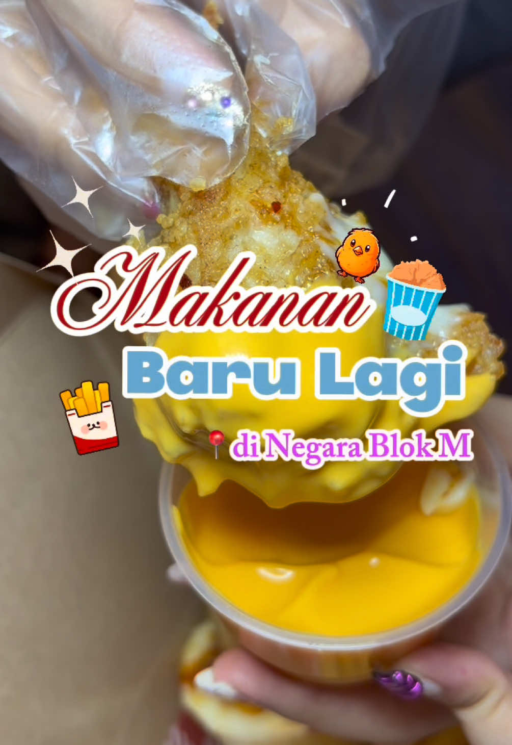 Ada lagi nih ayam tender enak di negara BlokM🍗🍟✨ suka banget lagi, ayam tendernya crispy dalamnya juicy plus dicocol ke sauce chili mayo sama sauce cheese best sih!🫶🏻  #kulinerblokm #ngayamin #ayamcrispy #kulinertiktokviral #fyp 