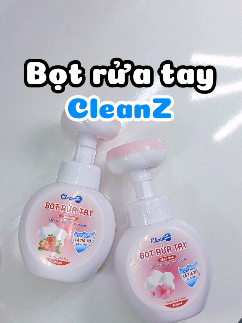 Bọt rửa tay hình cánh hoa nở xinh iu chưa nè.. #botruatayhinhhoa #cleanz #nuocruatay #nhacuadoisong #chamsocgiadinh 
