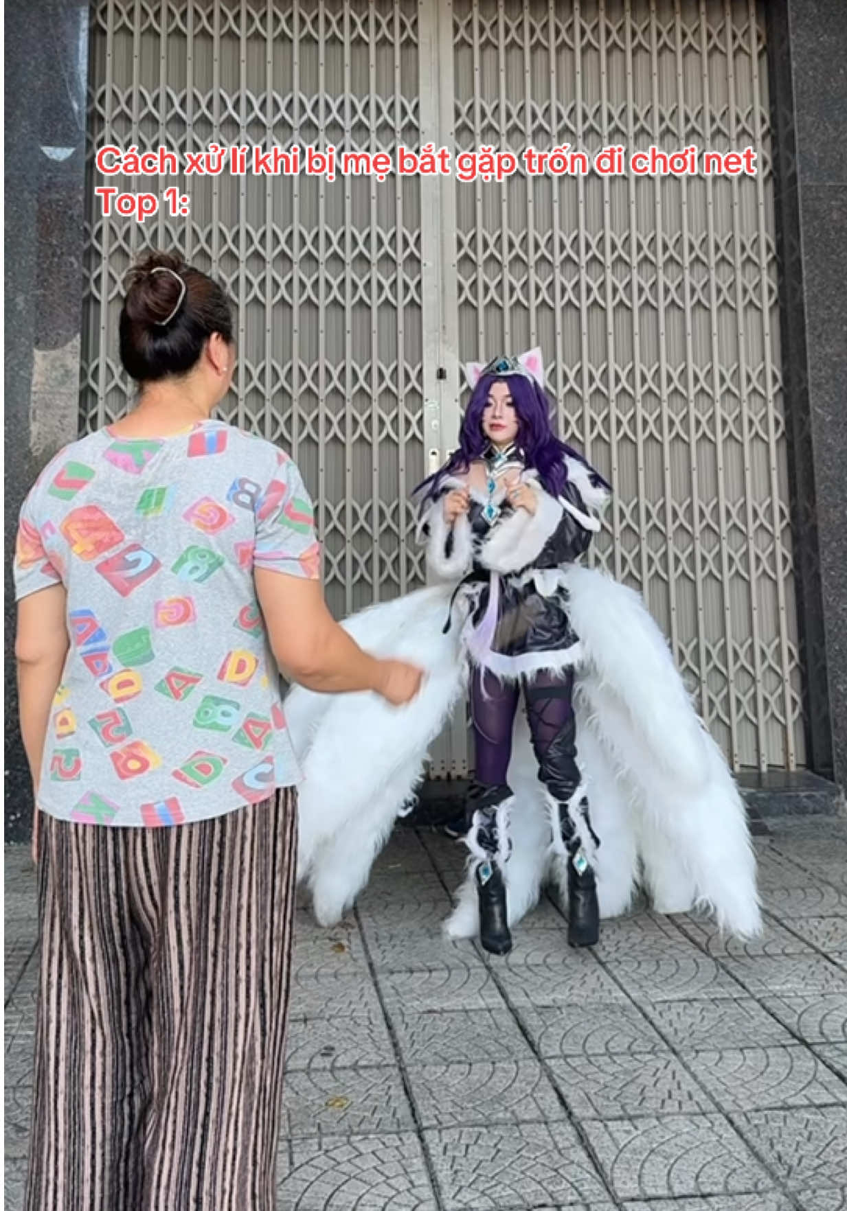 Đừng buồn con nhé me 😭 #xuhuong #cosplay #viral #ahribongdem 