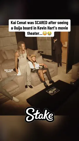 Kai Cenat was SCARED after seeing a Ouija board in Kevin Hart’s movie theater…😳😭                   | Daily Clips | #kaicenat #fyp #mafiathon3 #druski #kevinhart 