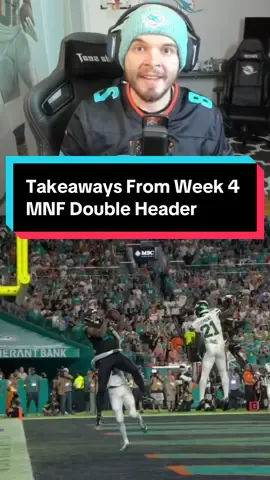 Biggest Takeaways From Week 4 MNF Double Header #nfl #nfltrending #nflfootball #dolphins 