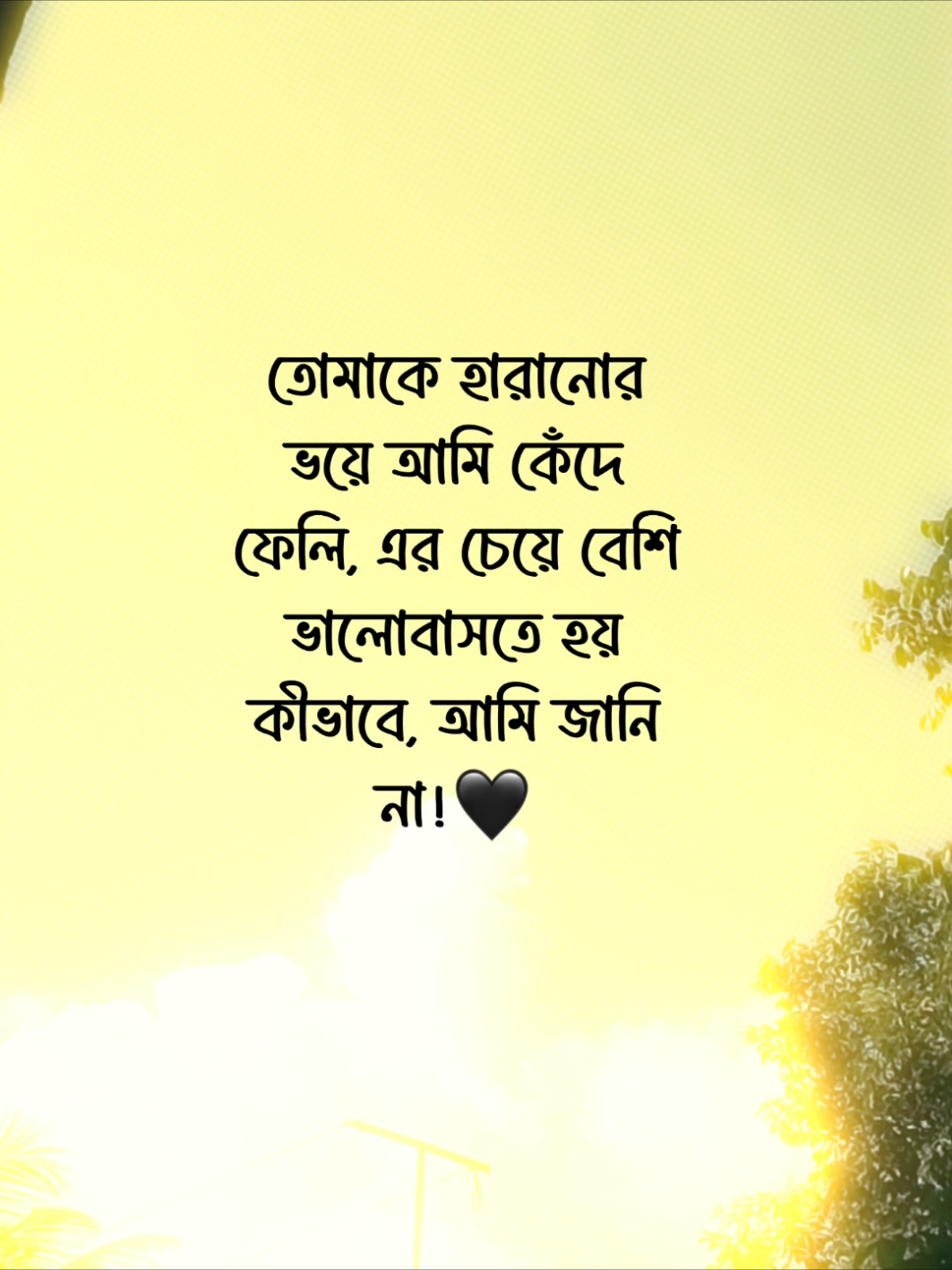 তোমাকে হারানোর ভয়ে আমি কেঁদে ফেলি, এর চেয়ে বেশি ভালোবাসতে হয় কীভাবে, আমি জানি না!🖤#fybシ #foryou #foryoypage #vairalvideo #unfreezemyacount 