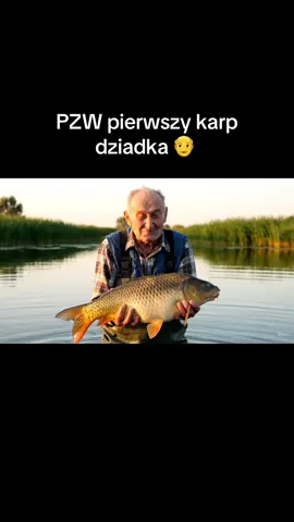 PZW pierwszy karp dziadka po 30 latach #PZW #wedkarstwo #ryby #veo3 