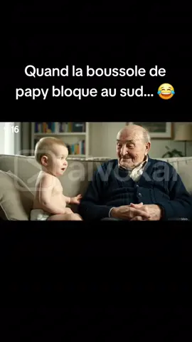 Papy sort la punchline ultime ! 🤯😂 #humour #pourtoi #papi #bébé #viral 
