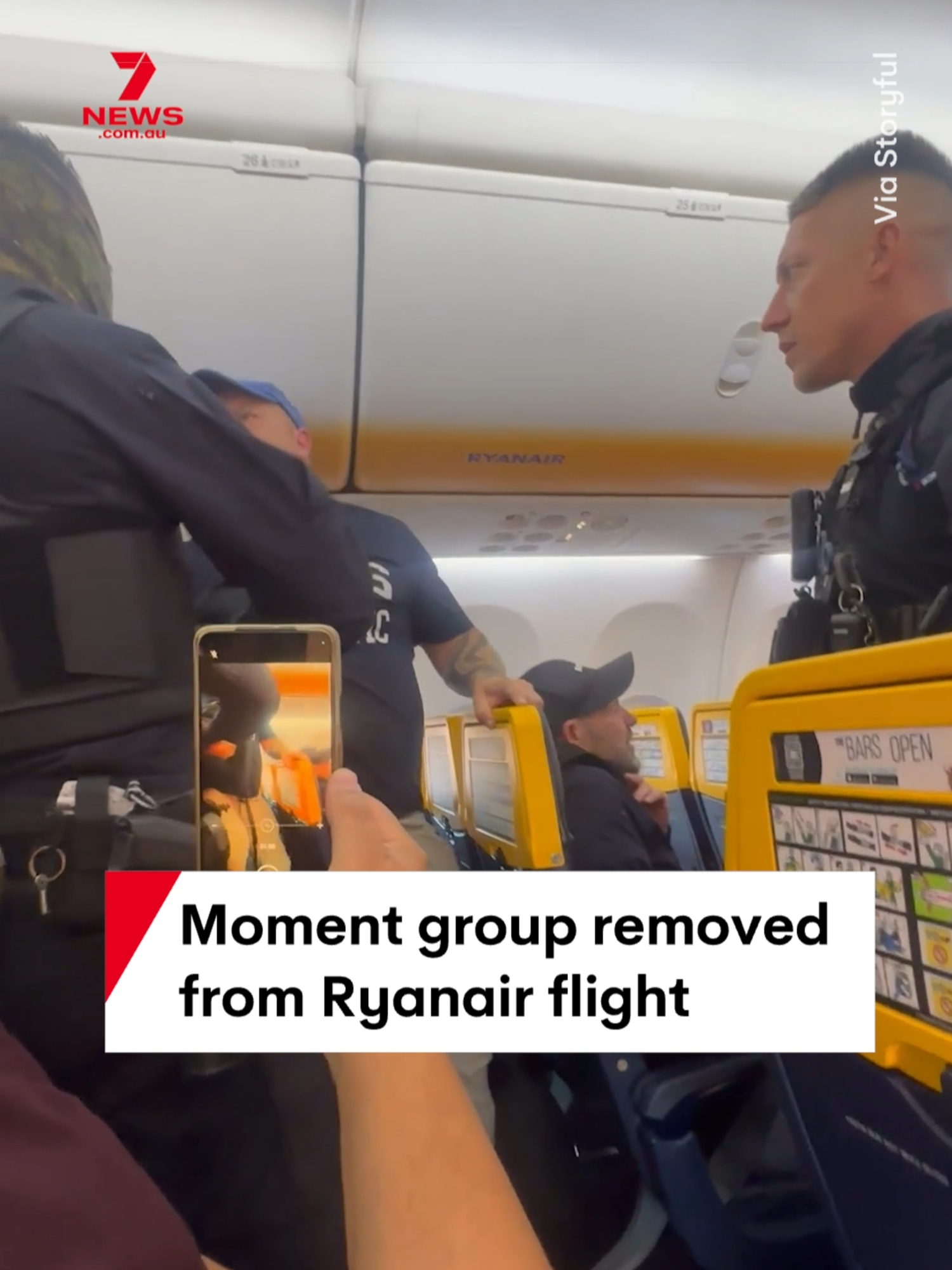 A group of travellers were removed from a Ryanair flight from England to Spain after causing mid-air mayhem by ignoring basic safety protocols including attempting to open the doors. #Ryanair #flight #airplane #England #Spain