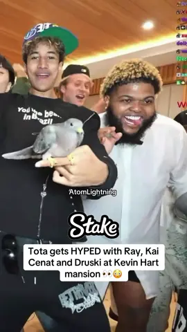 Tota gets HYPED with Ray, Kai Cenat and Druski at Kevin Hart mansion 👀😳 #kaicenat #mafiathon3 #kevinhart #tota #rayasianboy @Kai Cenat @Tota Mc @Ray 