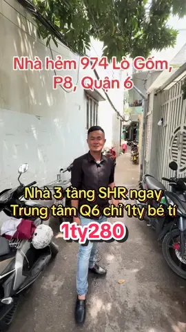Nhà hẻm 974 Đường Lò Gốm, P8, Quận 6. #bds #nhagiare #xuhuong #thinhhanh #bdsnguyentandung 