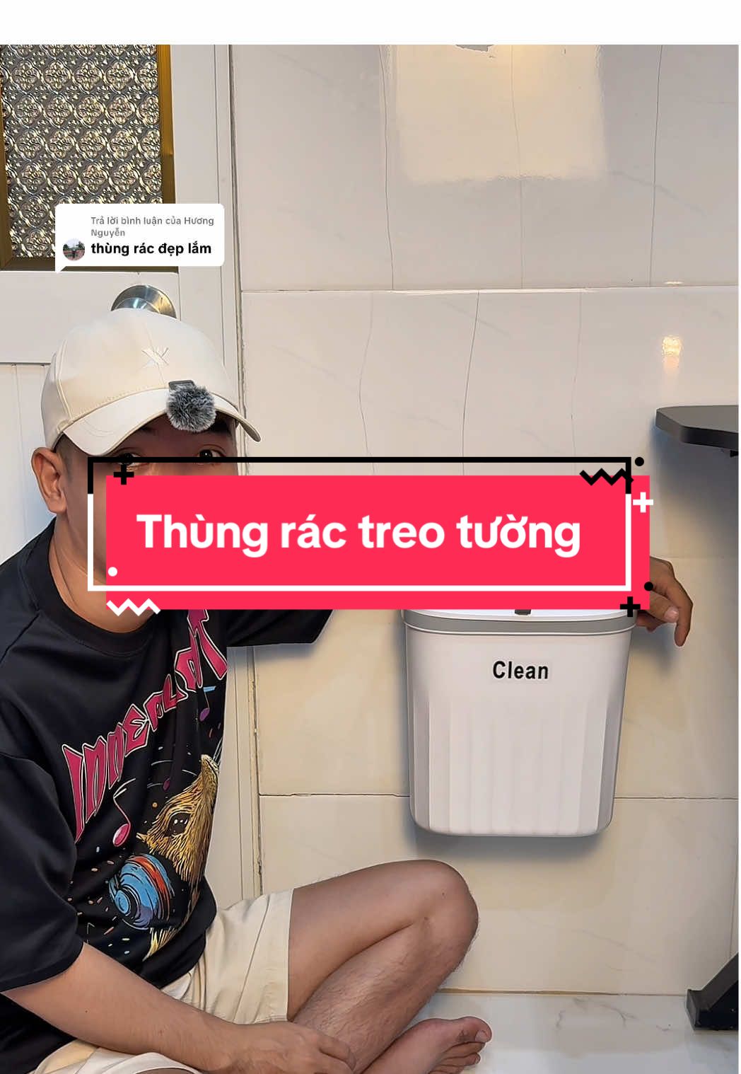 Trả lời @Hương Nguyễn Thùng rác được làm bằng nhựa abs, dung tích 12L. Có thể treo hoặc dán tường tuỳ thích#linhlai👍 #thungractreotubep #thungractreotuong #thungractreotuongtienloi #thungractreonhavesinh 